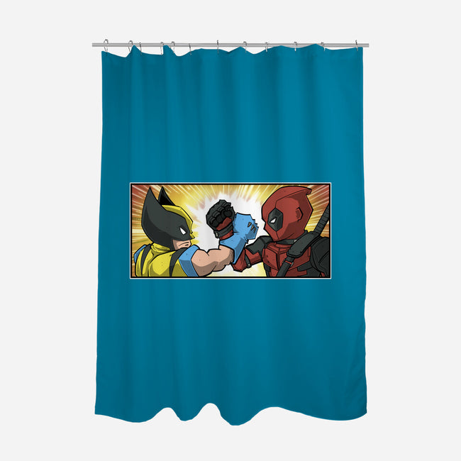 Logan Pool-none polyester shower curtain-Betmac