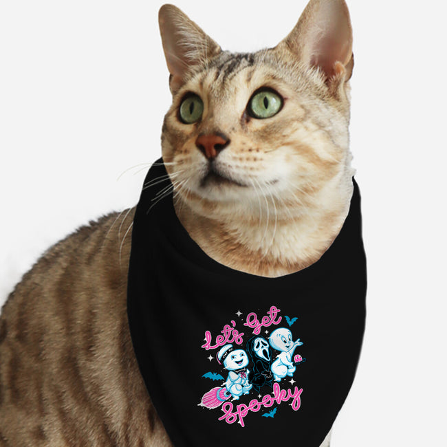 Let's Get Spooky-cat bandana pet collar-momma_gorilla