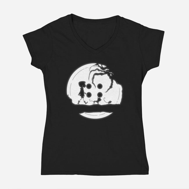 The Other Hakuna Matata-womens v-neck tee-Plastic Dino