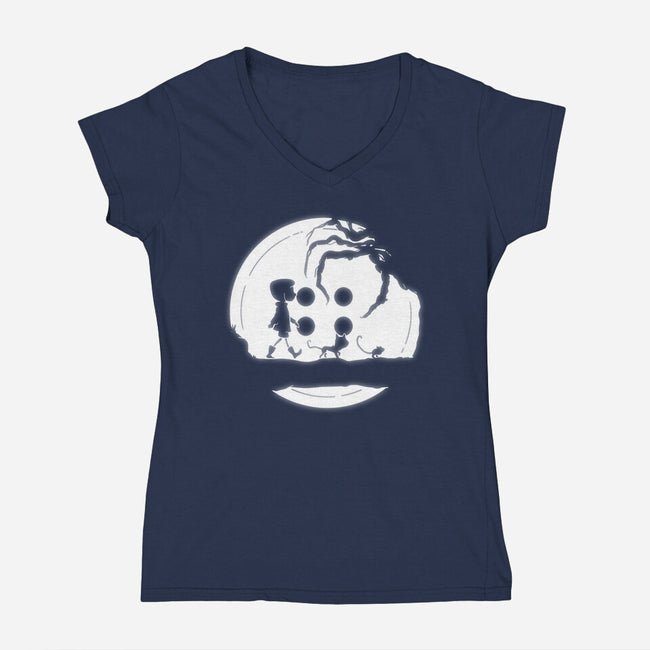 The Other Hakuna Matata-womens v-neck tee-Plastic Dino