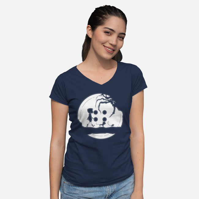 The Other Hakuna Matata-womens v-neck tee-Plastic Dino