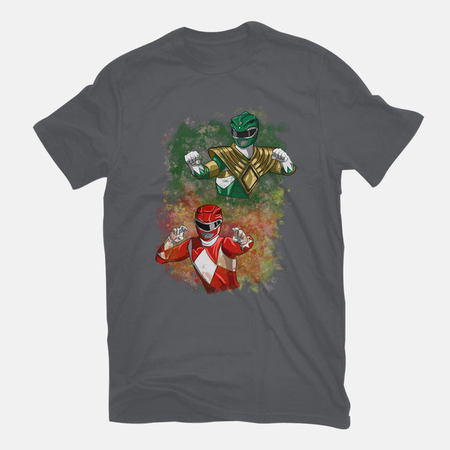 Green Vs Red-womens fitted tee-nickzzarto
