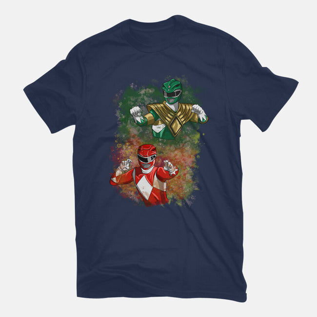 Green Vs Red-womens fitted tee-nickzzarto