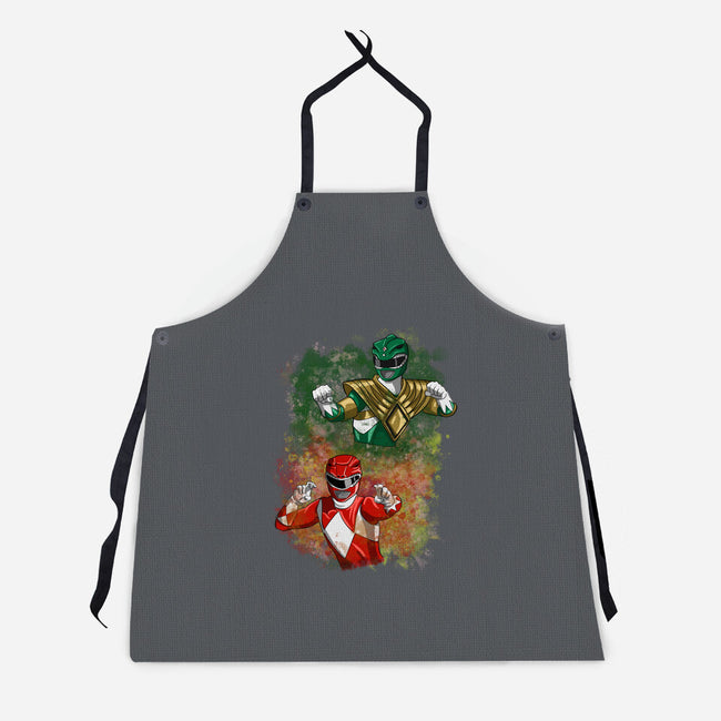 Green Vs Red-unisex kitchen apron-nickzzarto