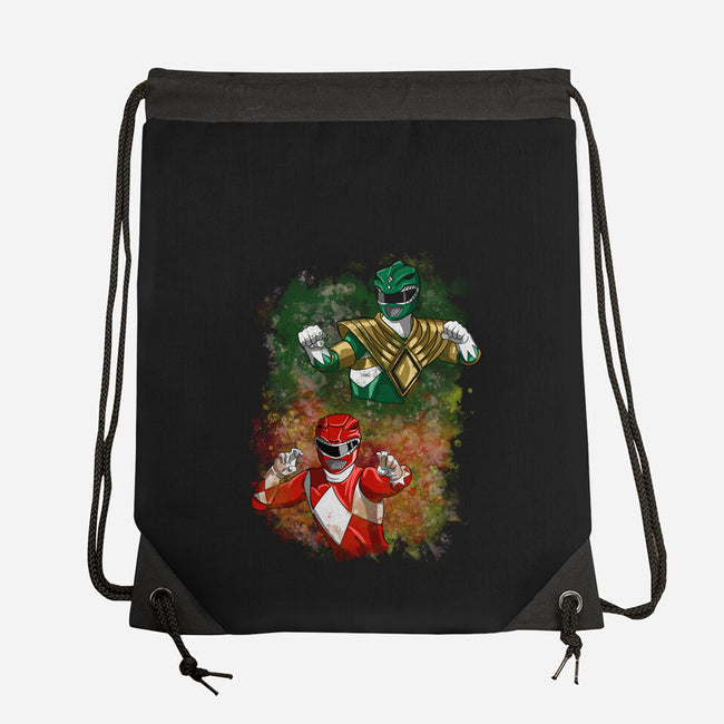 Green Vs Red-none drawstring bag-nickzzarto