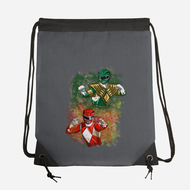 Green Vs Red-none drawstring bag-nickzzarto