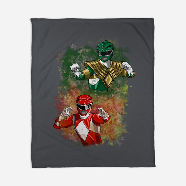 Green Vs Red-none fleece blanket-nickzzarto