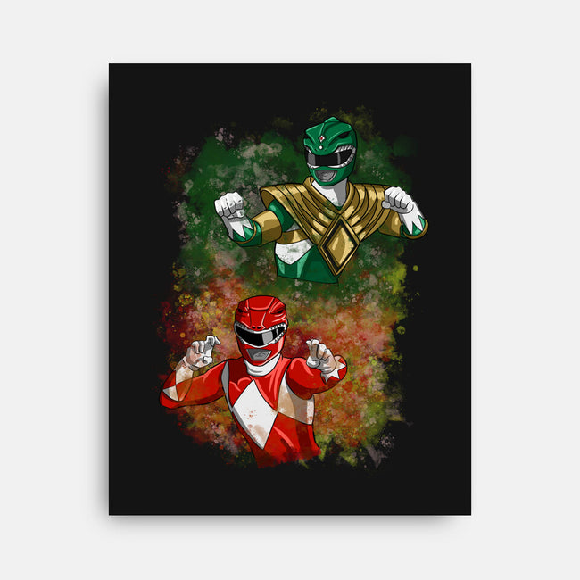 Green Vs Red-none stretched canvas-nickzzarto