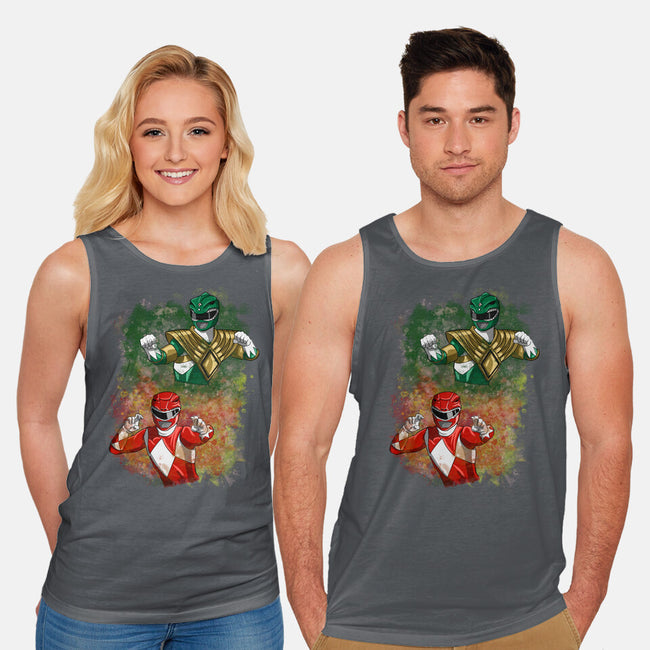 Green Vs Red-unisex basic tank-nickzzarto