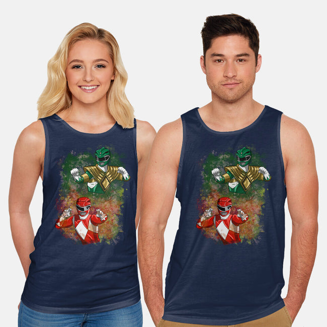 Green Vs Red-unisex basic tank-nickzzarto