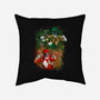 Green Vs Red-none removable cover w insert throw pillow-nickzzarto