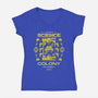 Science Colony-womens v-neck tee-Logozaste