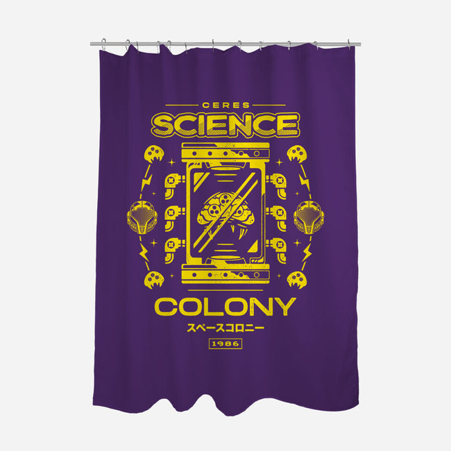 Science Colony-none polyester shower curtain-Logozaste