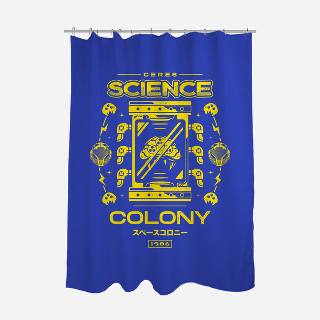 Science Colony-none polyester shower curtain-Logozaste