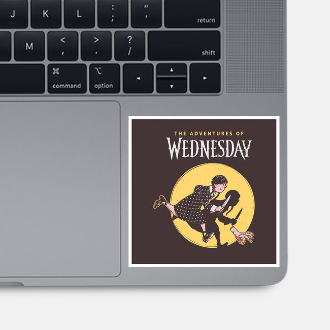 The Adventures Of Wednesday-none glossy sticker-Getsousa!
