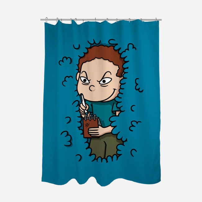Hidden Snitch-none polyester shower curtain-Raffiti