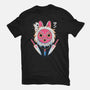 Fight Mask-womens fitted tee-Douglasstencil