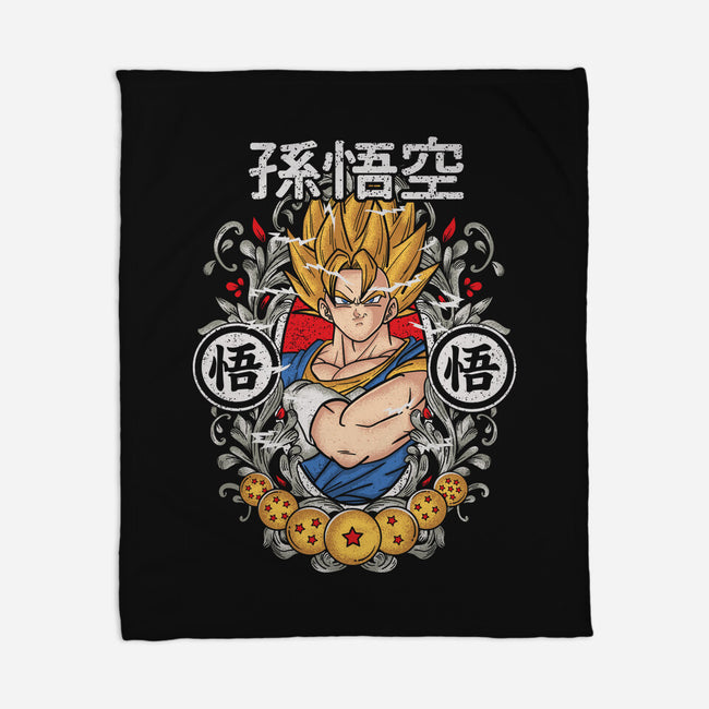 Goku-none fleece blanket-turborat14