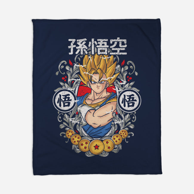 Goku-none fleece blanket-turborat14