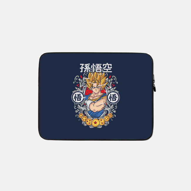Goku-none zippered laptop sleeve-turborat14