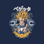 Vegeta-none removable cover w insert throw pillow-turborat14