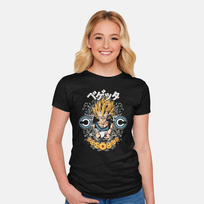 Vegeta-womens fitted tee-turborat14