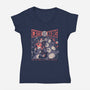 Cats Vs Bears-womens v-neck tee-tobefonseca