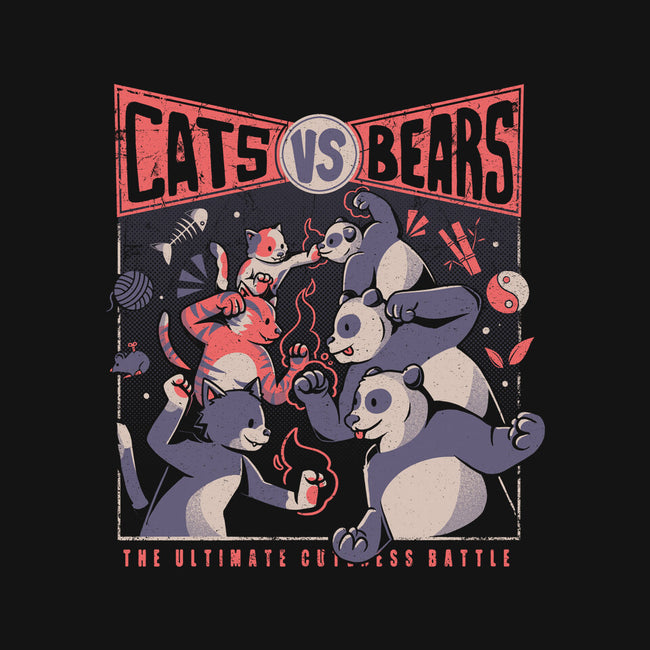 Cats Vs Bears-none stretched canvas-tobefonseca