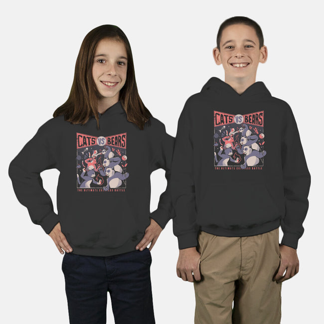 Cats Vs Bears-youth pullover sweatshirt-tobefonseca