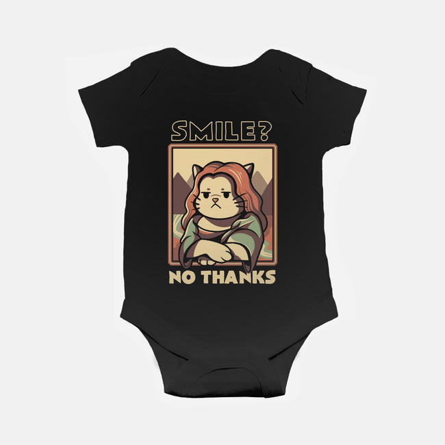 Smile? No Thanks-baby basic onesie-tobefonseca