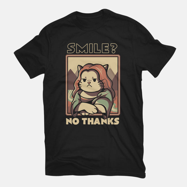 Smile? No Thanks-mens basic tee-tobefonseca