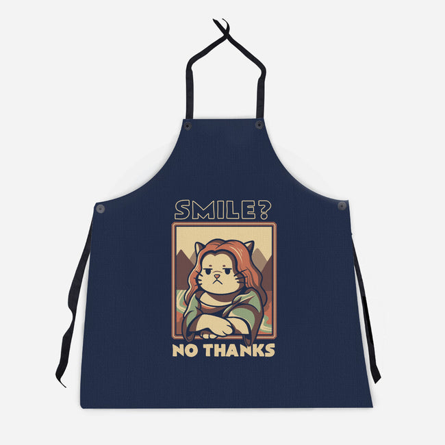 Smile? No Thanks-unisex kitchen apron-tobefonseca