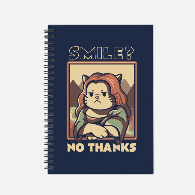 Smile? No Thanks-none dot grid notebook-tobefonseca