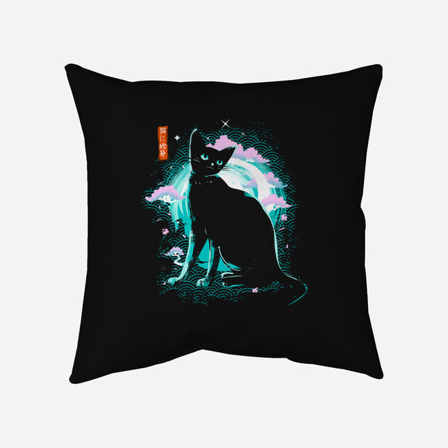 Japanese Cat-none removable cover w insert throw pillow-IKILO