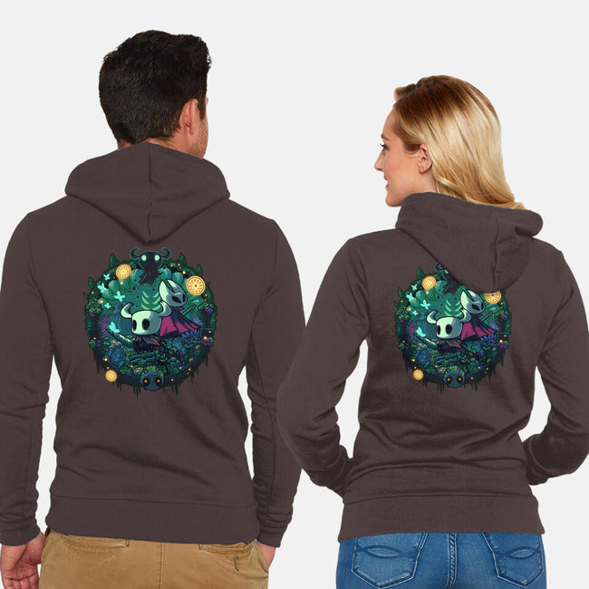 The Knight And The Hornet-unisex zip-up sweatshirt-Ca Mask