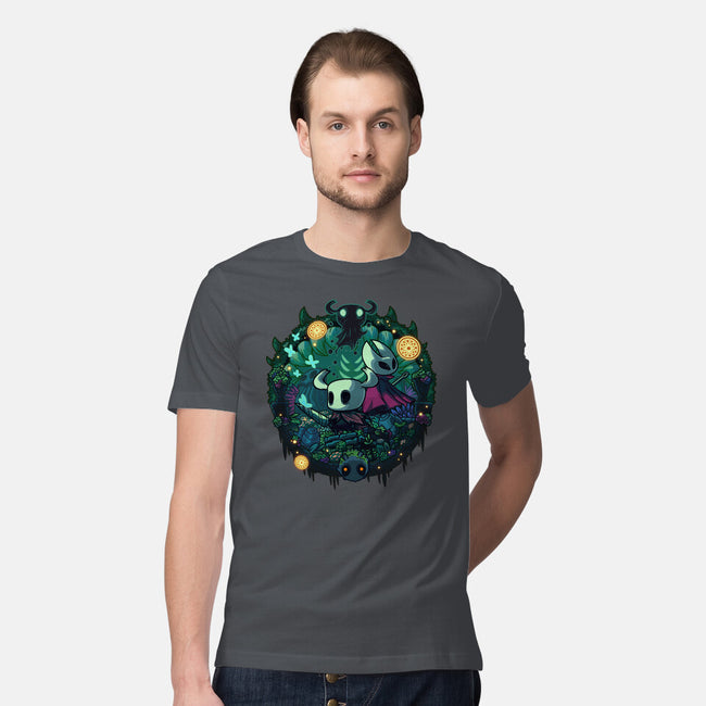 The Knight And The Hornet-mens premium tee-Ca Mask