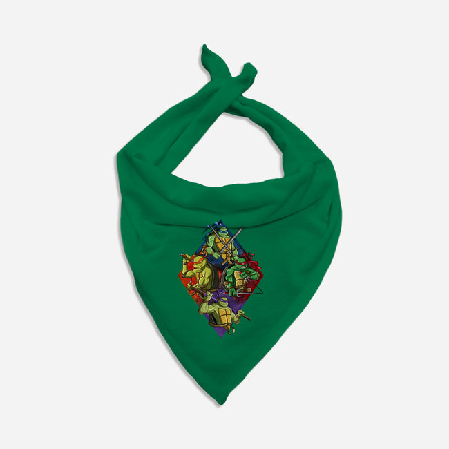 The Turtle Brothers-cat bandana pet collar-nickzzarto