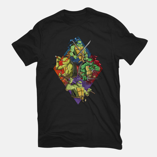 The Turtle Brothers-womens fitted tee-nickzzarto