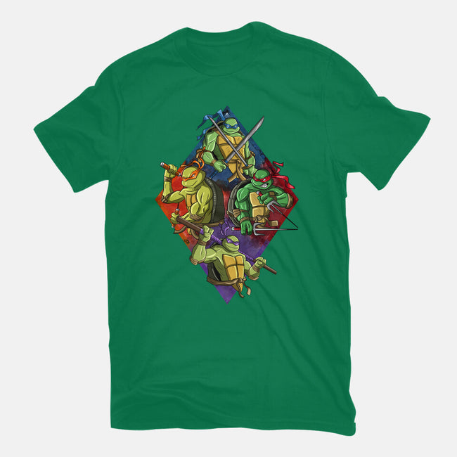 The Turtle Brothers-womens fitted tee-nickzzarto