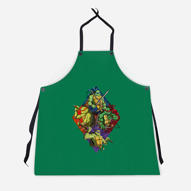 The Turtle Brothers-unisex kitchen apron-nickzzarto