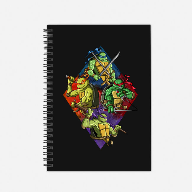 The Turtle Brothers-none dot grid notebook-nickzzarto