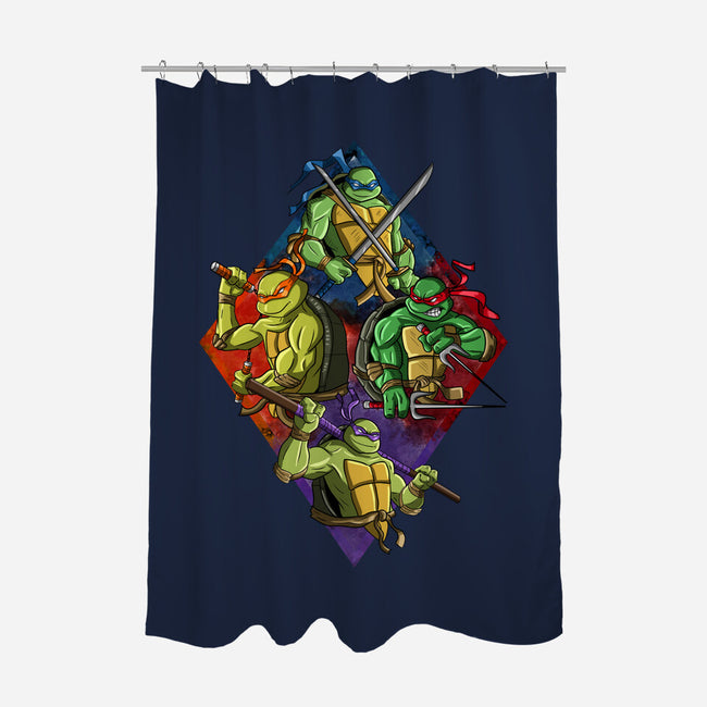 The Turtle Brothers-none polyester shower curtain-nickzzarto