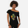 The Turtle Brothers-womens off shoulder tee-nickzzarto