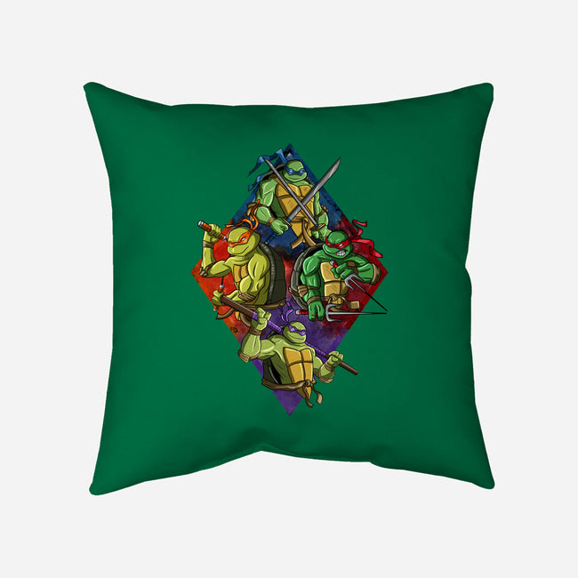 The Turtle Brothers-none removable cover w insert throw pillow-nickzzarto