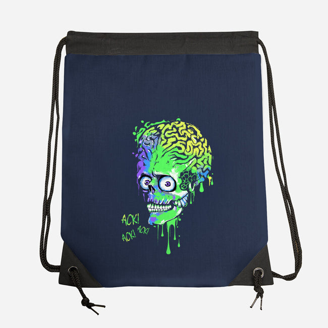 Colorful Martian-none drawstring bag-IKILO