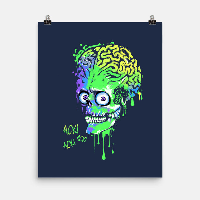 Colorful Martian-none matte poster-IKILO