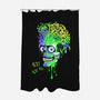 Colorful Martian-none polyester shower curtain-IKILO