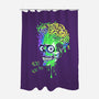 Colorful Martian-none polyester shower curtain-IKILO