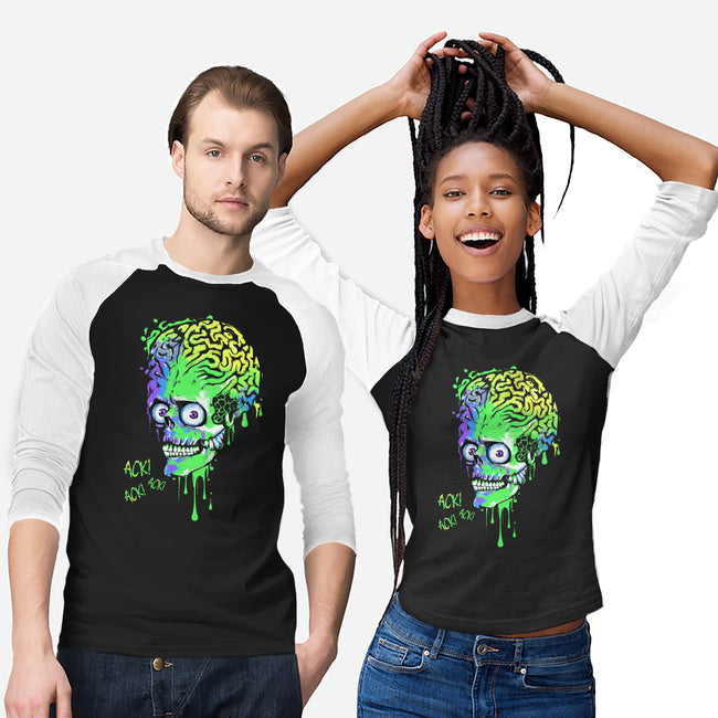 Colorful Martian-unisex baseball tee-IKILO