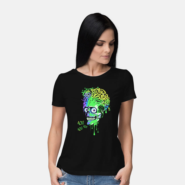 Colorful Martian-womens basic tee-IKILO